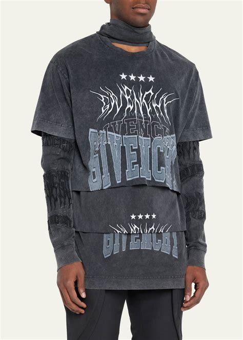 givenchy mens t-shirt|givenchy graphic crewneck t shirt.